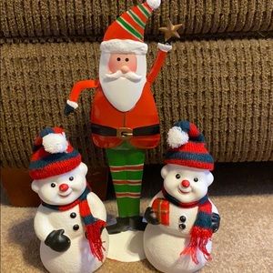 Santa and snowman set